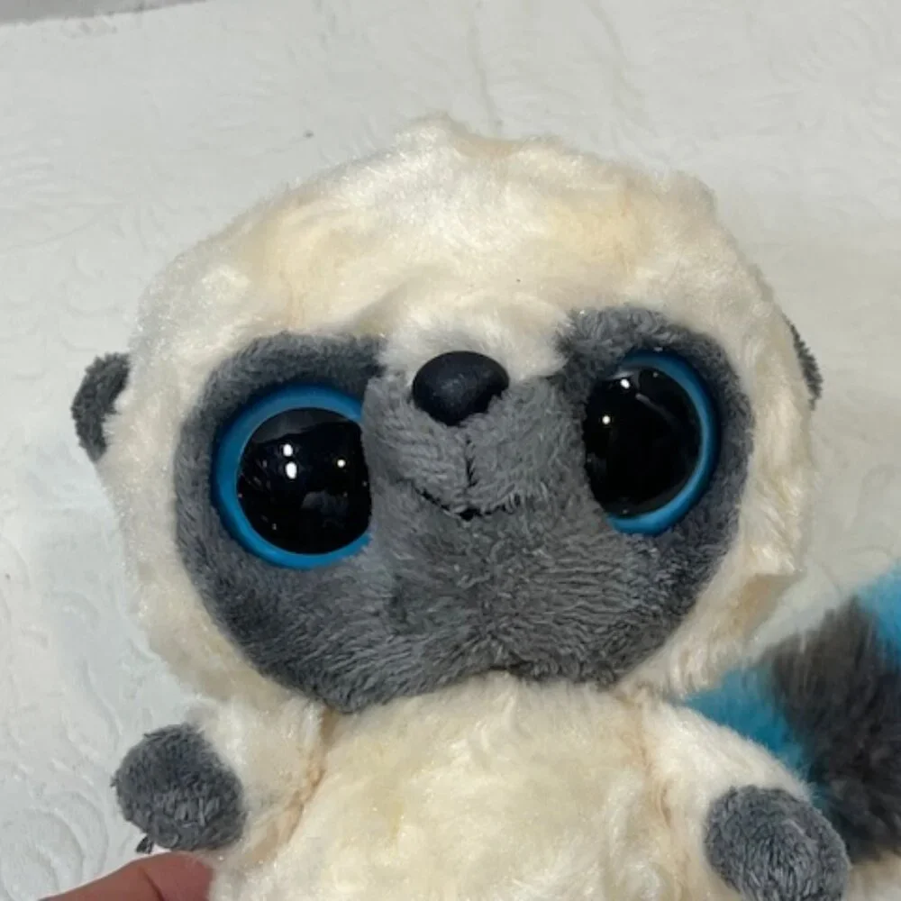 Yoohoo & Friends Ivory/Gray Lemur Long Tail Plush Soft Stuffed Animal Toy 5" - Picture 7 of 10